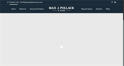 Desktop Screenshot of maxpollackinsurance.com